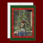 Yule Puppy Invitation invitations