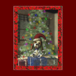 Yule Puppy Postcard postcards