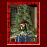 Yule Puppy Postcard postcards