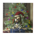 Yule Puppy Tile tiles