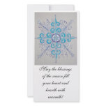 Yule Snowflake Goddess Photo Postcard Photo Card Template