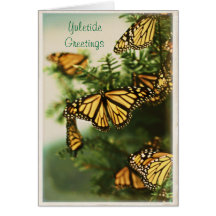 Yuletide Greetings Butterfly Card