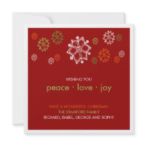 Yuletide Snowflake Scribbles :: Christmas Card invitations