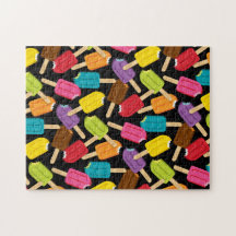 Yum! Popsicle Puzzle (Black)