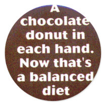 yum round stickers