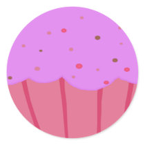 Yum Yum Cupcake Sticker