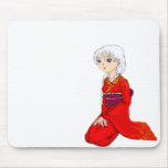 Yumes Red Kimono Mousepad
