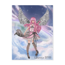 Yumi Doll Postcard by ChristinasCanvas Yumi Doll Postcard