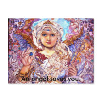 yumi sugai angels, An angel saves you. postcards by 10240025 yumi sugai angels, An angel saves you. postcards