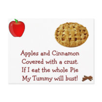 Yummy 4 My Tummy - Designer Postcard