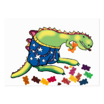 Yummy bears - dinosaur midnight snack business cards
