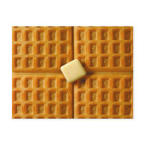 "Yummy Breakfast Waffles" collection postcard