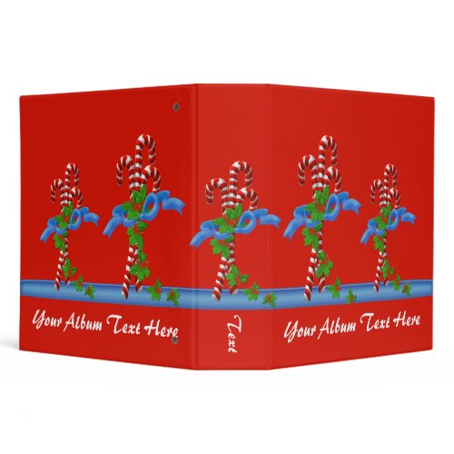 Yummy Candy Cane 2 inch Christmas Binder binder