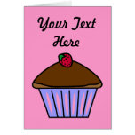 Yummy Chocolate Cupcake in Pink and Purple Cards