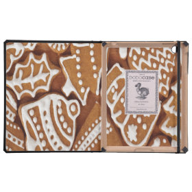 Yummy Christmas Holiday Gingerbread Cookies Cases For iPad