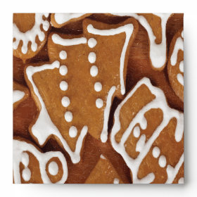 Yummy Christmas Holiday Gingerbread Cookies Envelope
