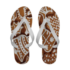 Yummy Christmas Holiday Gingerbread Cookies Sandals