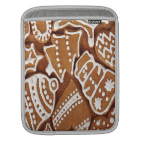 Yummy Christmas Holiday Gingerbread Cookies Sleeve For iPads