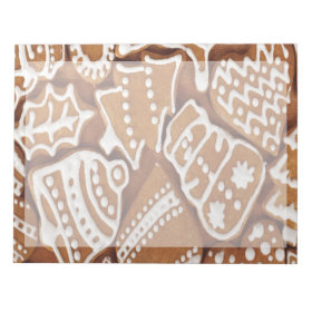 Yummy Christmas Holiday Gingerbread Cookies Memo Note Pads