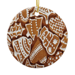 Yummy Christmas Holiday Gingerbread Cookies Ornament