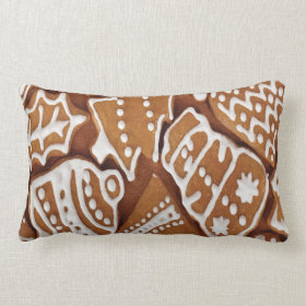 Yummy Christmas Holiday Gingerbread Cookies Pillows