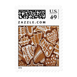 Yummy Christmas Holiday Gingerbread Cookies Postage Stamp