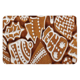 Yummy Christmas Holiday Gingerbread Cookies Vinyl Magnets