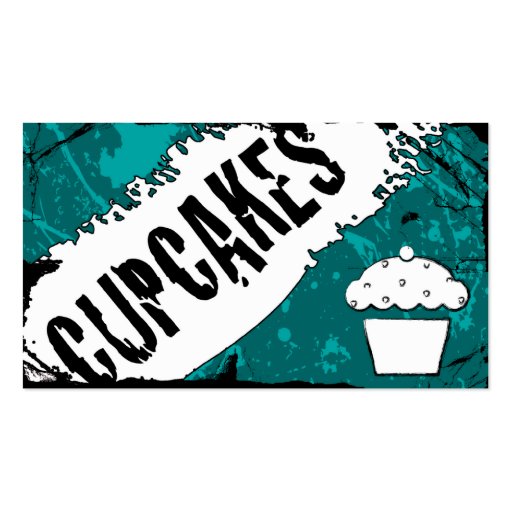 yummy crumbs cupcakes business card template (front side)