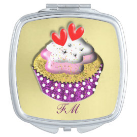 Yummy Cup Cake Makeup Mirrors