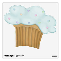 Yummy Cupcake - Aqua Room Stickers