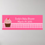 Yummy Cupcake Baby Shower /  Birthday Banner posters