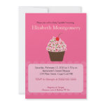 Yummy Cupcake Baby Shower Sprinkle 5x7 invitation