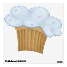 Yummy Cupcake - Blue Wall Skins