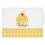 Yummy Cupcake Folded Thank you notes Cards