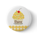 Yummy Cupcake NAME TAG Personalized Button