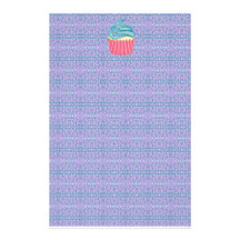yummy cupcake personalized stationery