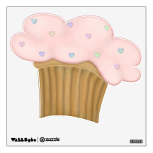 Yummy Cupcake - Pink Wall Sticker