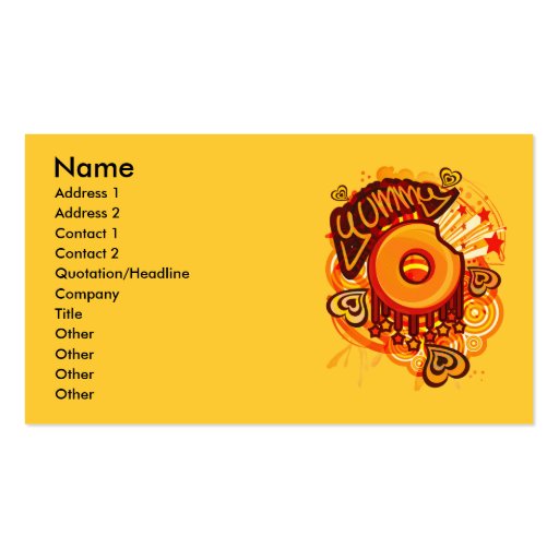 Yummy_Doughnut Business Card (front side)