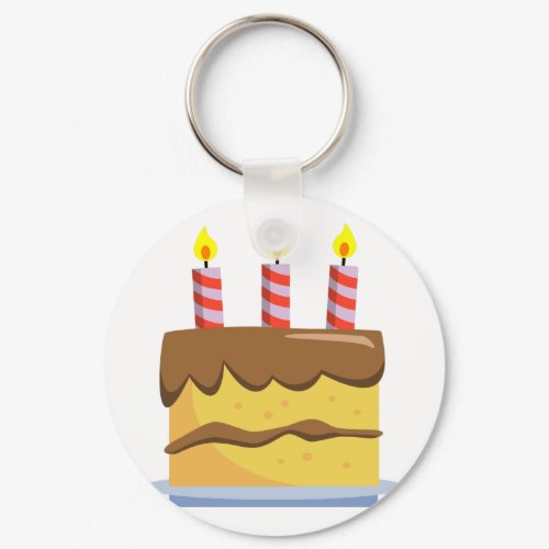 Yummy Food - Birthday Cake keychain