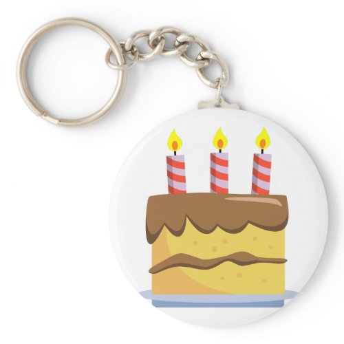 Yummy Food - Birthday Cake keychain