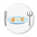 Yummy Food - Fish on a Plate magnets