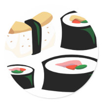 Yummy Food - Sushi stickers by onnoillustration Yummy Food - Sushi stickers