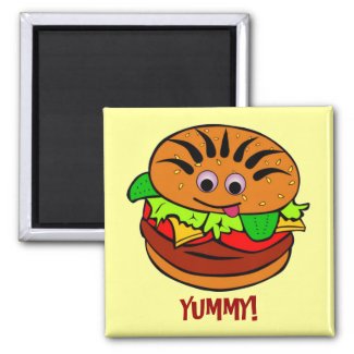 Yummy Hamburger magnet