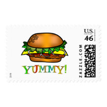Yummy Hamburger postage by TLArnold2 Yummy Hamburger postage