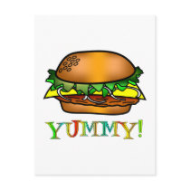 Yummy Hamburger postcards by TLArnold2 Yummy Hamburger postcards