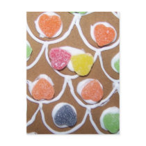Yummy Heart Gumdrops Postcard