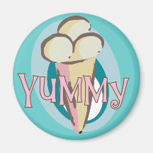 Yummy Ice Cream T-shirts and Gifts Magnets