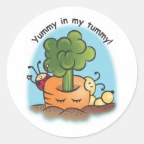 Yummy in my belly! stickers