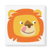 Yummy lion button magnet by Lioness_Graphics Yummy lion button magnet