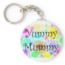 yummy mummy flowers keyring keychains